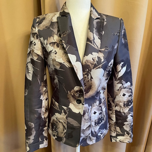 NEW! Craig Taylor One Button Fitted Floral Blazer, Jacket Size 4 - Picture 1 of 11